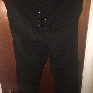 Linen black pants
